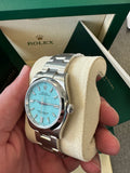 Rolex Oyster Perpetual 36mm 126000 Oystersteel Turquoise Blue Dial