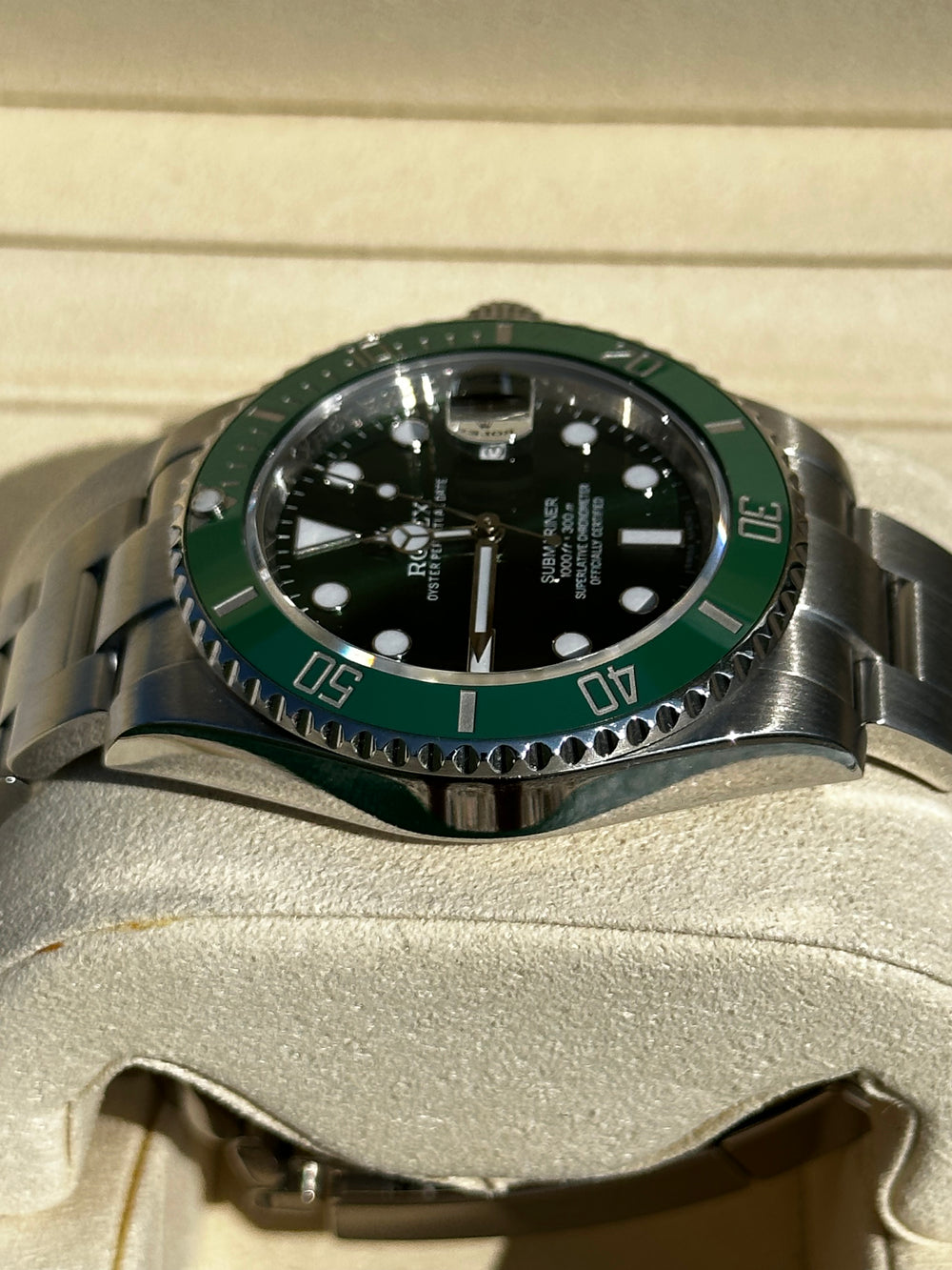 Rolex Submariner Date Hulk Stainless Steel Green Dial & Ceramic