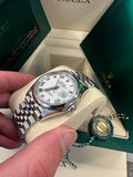 Rolex DateJust 36mm 126200 Oystersteel Jubilee White Roman Dial