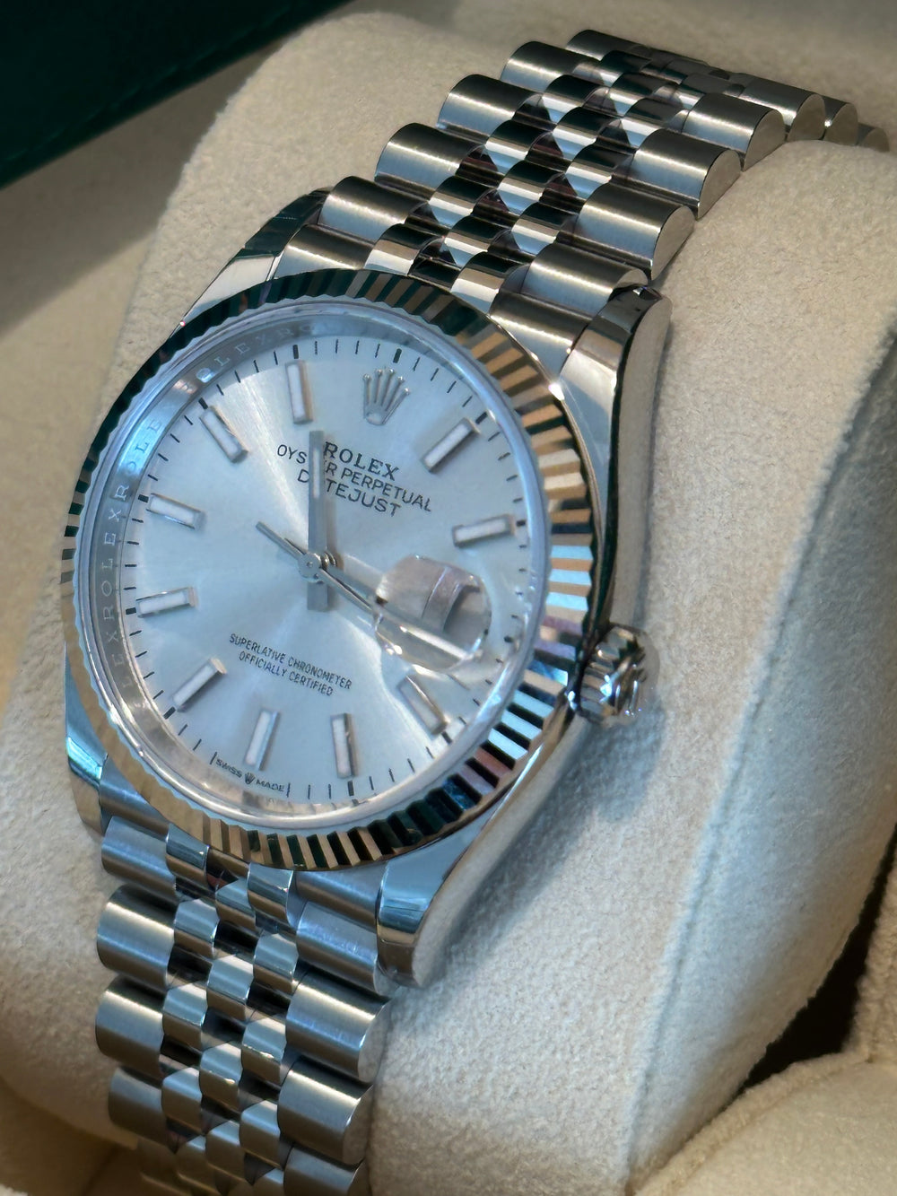 Rolex DateJust 36mm 126234 Oystersteel Jubilee Silver Dial