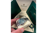 Rolex DateJust 36mm 126234 Oystersteel Jubilee Fluted Bezel Green Dial