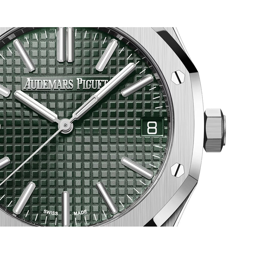 Audemars Piquet Royal Oak 32mm 15510ST.OO.1320ST.09 Steel Green Dial  2