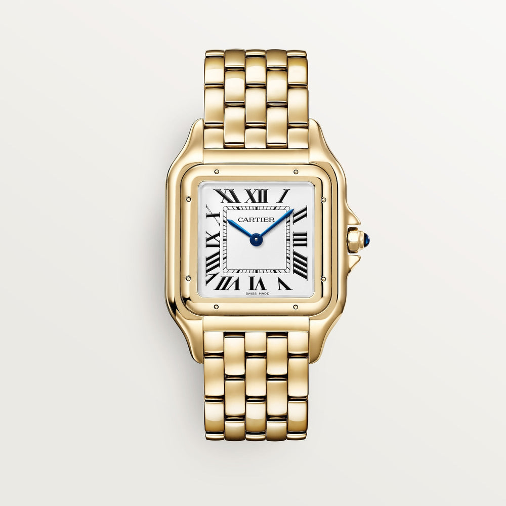 Cartier Panthere De 42.0mm WGPN0051 Roman Silver Dial Gold 