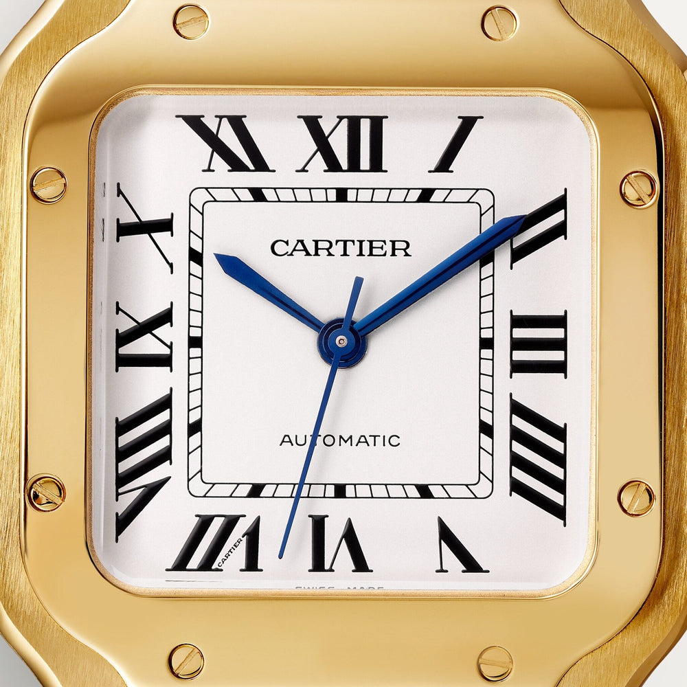 Cartier Santos De 35.1 mm WGSA0030 Silvered Opaline Dial Yellow Gold Unworn/ Complete/2024  5