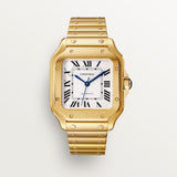 Cartier Santos De 35.1 mm WGSA0030 Silvered Opaline Dial Yellow Gold Unworn/ Complete/2024 