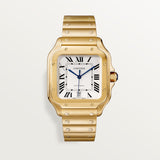 Cartier Santos De 39.8 mm WGSA0029 Silvered Opaline Dial Yellow Gold Unworn/ Complete/2024 