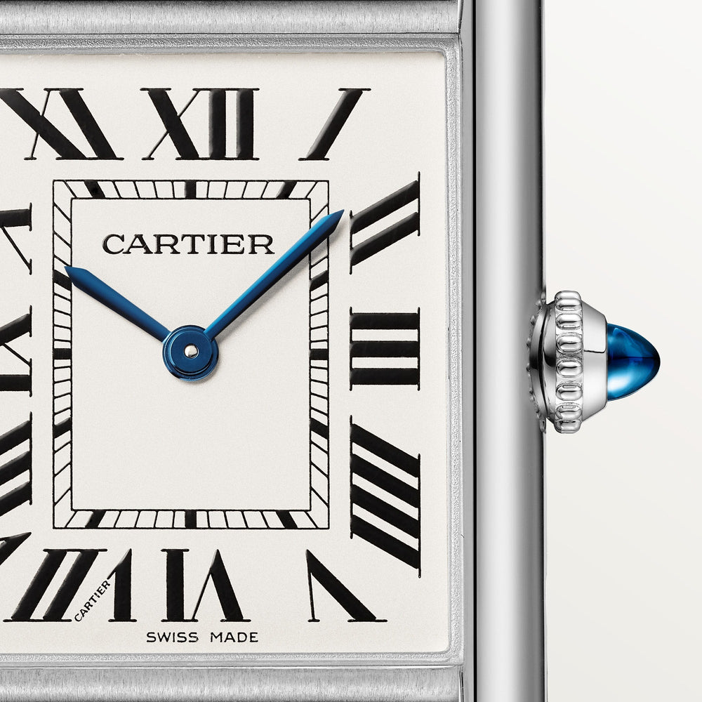 Cartier Tank Must 33.7mm WSTA0109 Roman Silver Dial Calf Skin  5