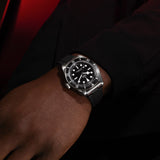 Tudor Black Bay M7941A1A0NU-0002 41mm Black rubber strap Black Dial  2