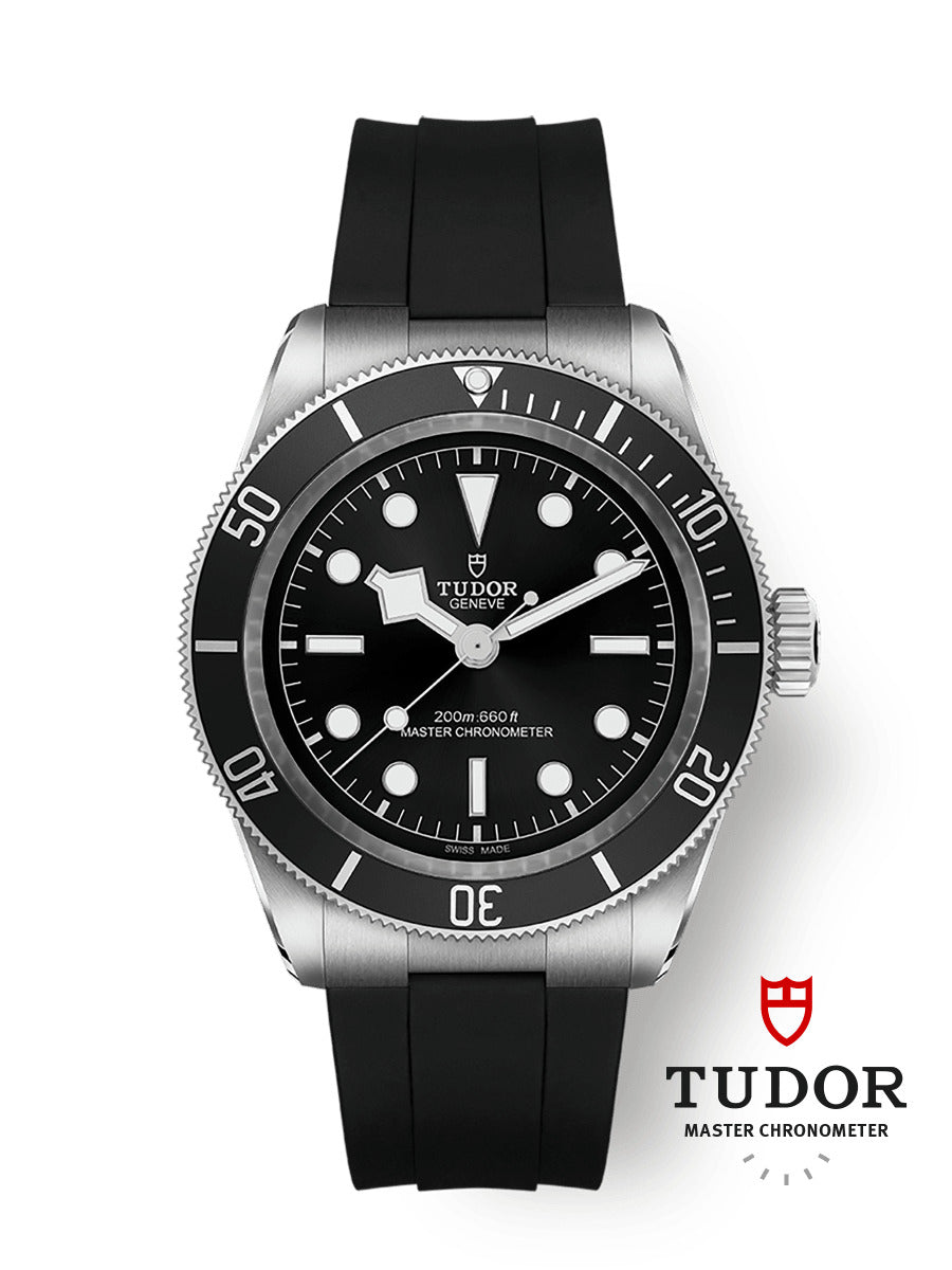 Tudor Black Bay M7941A1A0NU-0002 41mm Black rubber strap Black Dial 